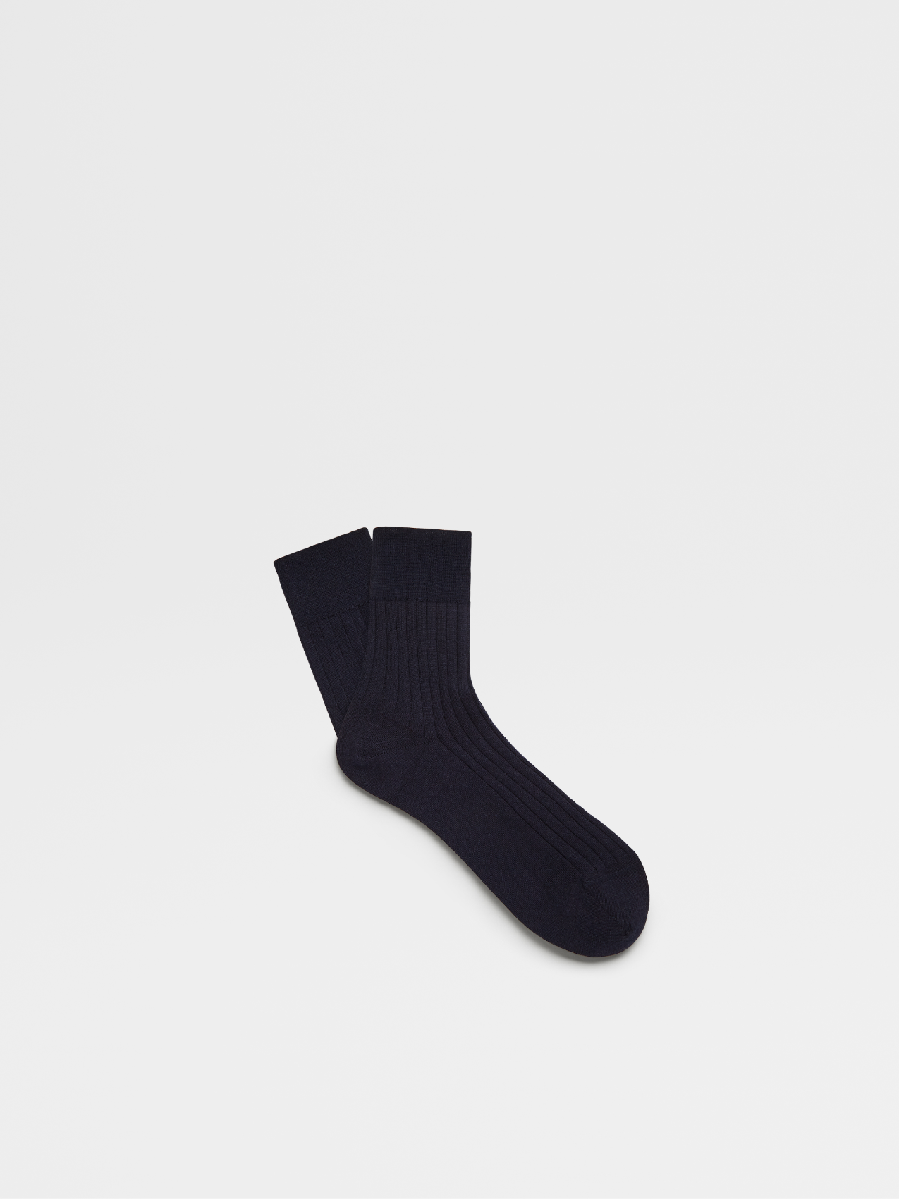 Blue Cotton Cashmere and Silk Socks